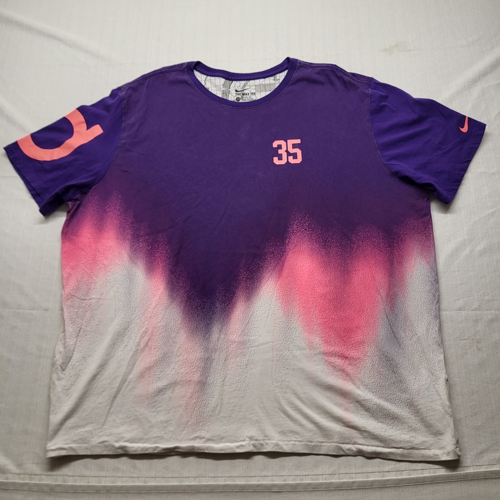 Nike T Shirt Mens 2XL Purple Kevin Durant Graphic Short Sleeve Dri Fit Athletic